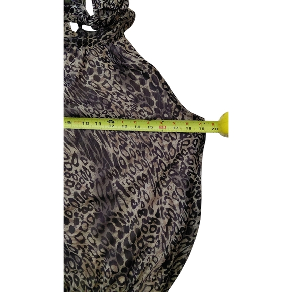 Zoe + Skye Animal Print Halter Top - Picture 3 of 8